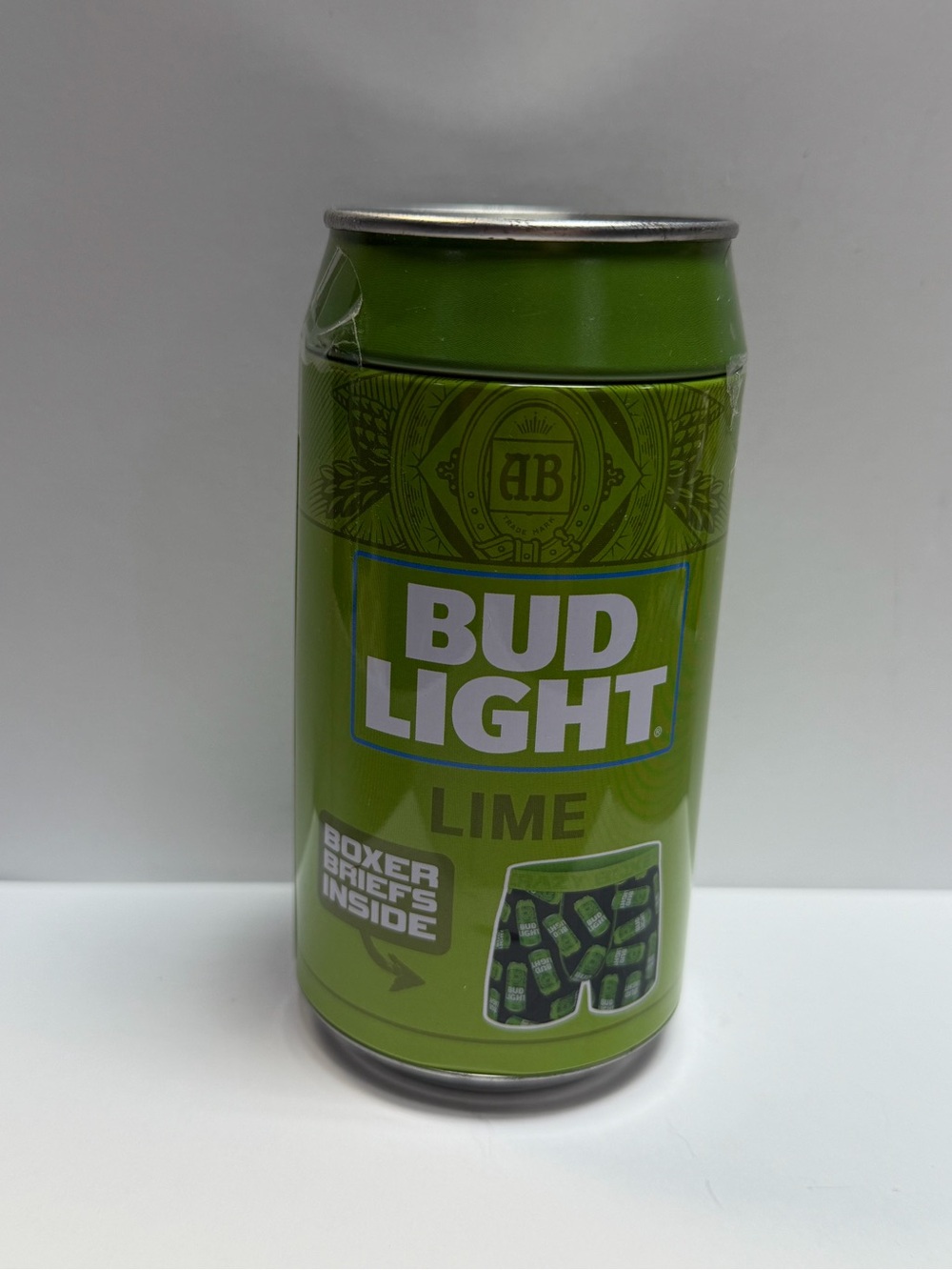 Bud Light Lime Crazy Boxer Men’s Boxer Briefs Size M Can Tin New Sealed 2021